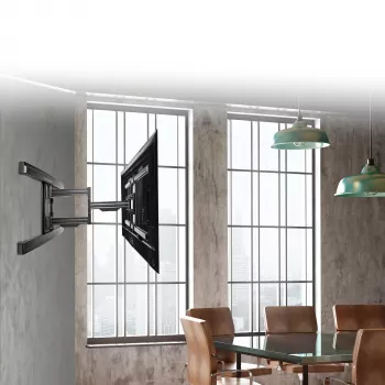 StarTech.com Βάση Τοίχου TV για Οθόνες έως 80 ίντσες (50 kg) με Βάση VESA – επίπεδο, πλήρως κινητό σύστημα βάσης τοίχου TV – ανθεκτικός, ρυθμιζόμενος βραχίονας με κλίση/περιστροφή