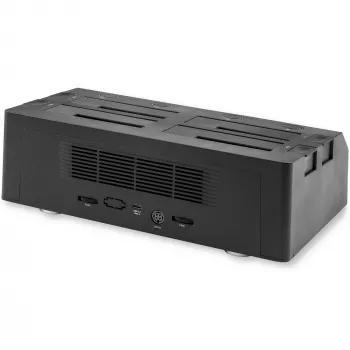 StarTech.com Σταθμός Σύνδεσης Δίσκων USB σε SATA 4-Bay, USB 10Gbps, Σταθμός Εξωτερικών 2,5 Ιντσών & 3,5 Ιντσών SSD / HDD, SATA III, Θύρα Δίσκου Hot-Swap, Top-Loading
