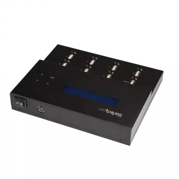 StarTech.com Αυτόνομος Διπλασιαστής και Διαγραφέας USB Stick 1-σε-7, Αντιγραφέας Πολλαπλών USB Flash Drives, Αντιγραφή Συστήματος και Αρχείων καθώς και Ολόκληρου Δίσκου με 1,5 GB/min, Διαγραφή Απλή και 3 Περασμάτων, Οθόνη LCD – TAA