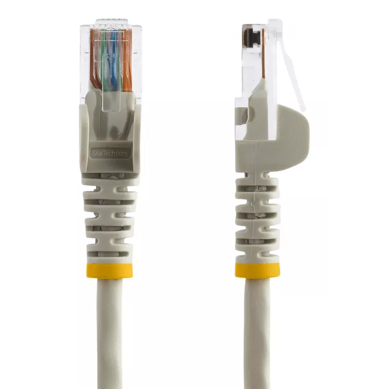StarTech.com Καλώδιο Patch Ethernet Cat5e με Βύσματα RJ45 χωρίς γλωττίδα – 7 m, Γκρι