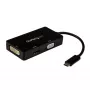 StarTech.com Αντάπτορας Βίντεο Πολλαπλών Θυρών USB-C – 3 σε 1 – 4K 30 Hz – Μαύρο