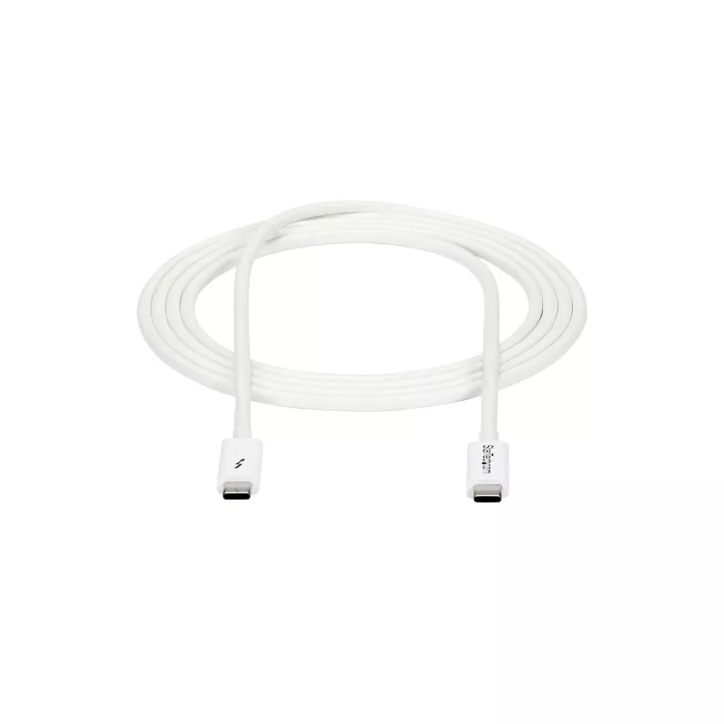 StarTech.com Καλώδιο Thunderbolt 3 - 20Gbps - 2m - Λευκό - Συμβατό με Thunderbolt, USB και DisplayPort