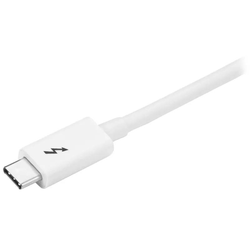 StarTech.com Καλώδιο Thunderbolt 3 - 20Gbps - 2m - Λευκό - Συμβατό με Thunderbolt, USB και DisplayPort