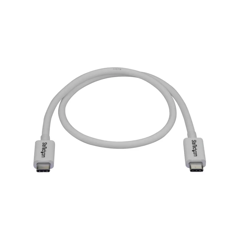 StarTech.com Καλώδιο Thunderbolt 3 – 40 Gbit/s – 0,5 m – Λευκό – Συμβατό με Thunderbolt, USB και DisplayPort