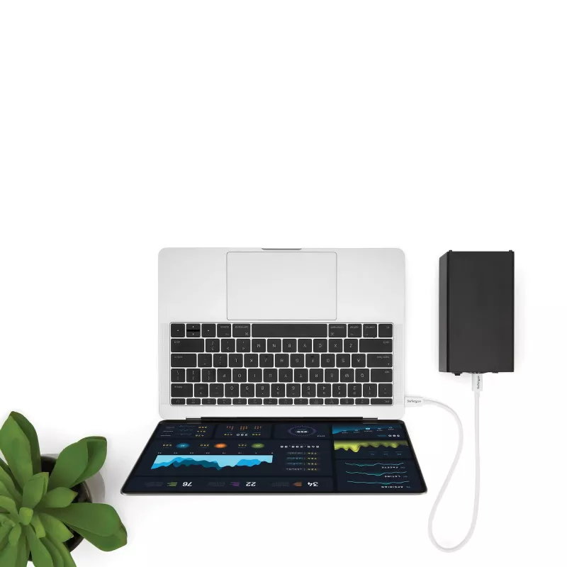StarTech.com Καλώδιο Thunderbolt 3 – 40 Gbit/s – 0,5 m – Λευκό – Συμβατό με Thunderbolt, USB και DisplayPort