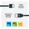 StarTech.com Καλώδιο USB-C σε Mini-USB – M/M – 2 m – USB 2.0
