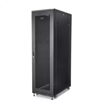 StarTech.com Ράφι Server 4-Post 42U, Ράφι Δεδομένων 19 Ιντσών για Τοποθέτηση Εξοπλισμού Υπολογιστών / AV / IT, Θήκη Ράφι Server με Ρόδες, πλήρης βιομηχανική αποθήκευση δικτύου