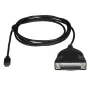 StarTech.com Καλώδιο Εκτυπωτή USB-C σε Παράλληλο, Μαύρο, USB C, DB25, 1,83 m, Βύσμα Αρσενικό/Υποδοχή Θηλυκή, CE, RoHS