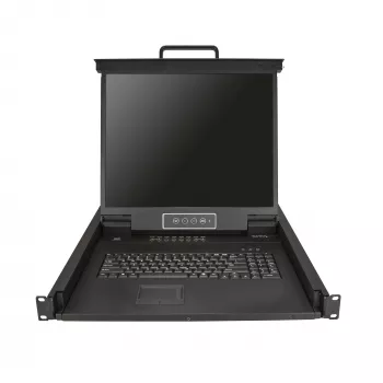 StarTech.com 16 Port Rackmount KVM Console w/ 6ft Cables - Integrated KVM Switch w/ 19 inch LCD Monitor - Fully Featured 1U LCD KVM Drawer- OSD KVM - Durable 50,000 MTBF - USB + VGA Support