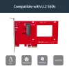StarTech.com PEX4SFF8639 προσαρμογέας U.2 σε PCIe για SSD U.2 NVMe 2,5 ιντσών, SFF-8639, x4 PCIe 3.0