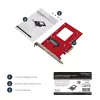 StarTech.com PEX4SFF8639 προσαρμογέας U.2 σε PCIe για SSD U.2 NVMe 2,5 ιντσών, SFF-8639, x4 PCIe 3.0
