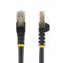 StarTech.com Καλώδιο Ethernet CAT6a 0,50 m – 10 Gigabit θωρακισμένο, snagless RJ45 100W PoE Patch – Καλώδιο δικτύου 10GbE STP με ανακούφιση καταπόνησης – Μαύρο ελεγμένο μεμονωμένα/καλωδίωση πιστοποιημένη UL/TIA