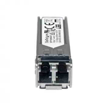 StarTech.com Μονάδα πομποδέκτη SFP συμβατή με MSA - 1000BASE-SX~Μη κωδικοποιημένη μονάδα SFP MSA - 1000BASE-SX - Πομποδέκτης οπτικής ίνας πολλαπλών λειτουργιών (MMF) 1GbE - SFP Gigabit Ethernet 1GE - LC 550m - 850nm - DDM