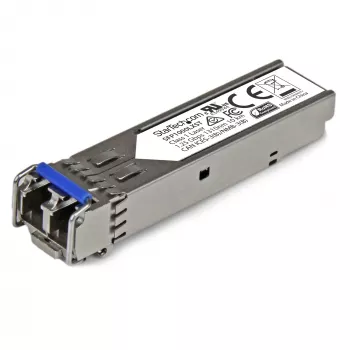 StarTech.com Μονάδα πομποδέκτη SFP συμβατή με MSA - 1000BASE-LX~Μη κωδικοποιημένη μονάδα SFP MSA - 1000BASE-LX - Οπτικός πομποδέκτης ίνας μονής λειτουργίας (SMF) 1GbE - SFP Gigabit Ethernet 1GE - LC 10km - 1310nm - DDM