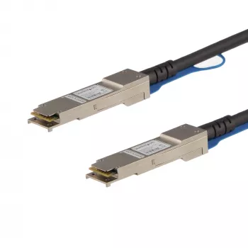 StarTech.com MSA Uncoded Συμβατό 5m 40G QSFP+ σε QSFP+ Direct Attach Καλώδιο Breakout Twinax – 40 GbE QSFP+ Χάλκινο DAC 40 Gbps Low Power Παθητική Μονάδα Πομποδέκτη DAC