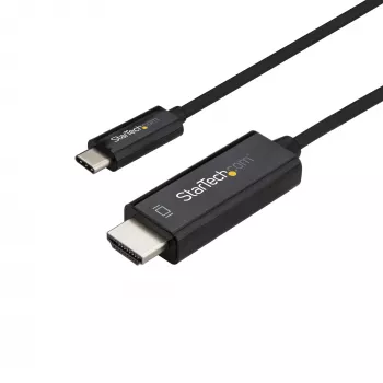 StarTech.com Καλώδιο USB-C σε HDMI 0,91m – 4K 60Hz Καλώδιο προσαρμογέα βίντεο USB Type-C σε HDMI 2.0 – Συμβατό με Thunderbolt 3 – Φορητός υπολογιστής σε οθόνη HDMI/Display – DP 1.2 Alt Mode HBR2 – Μαύρο