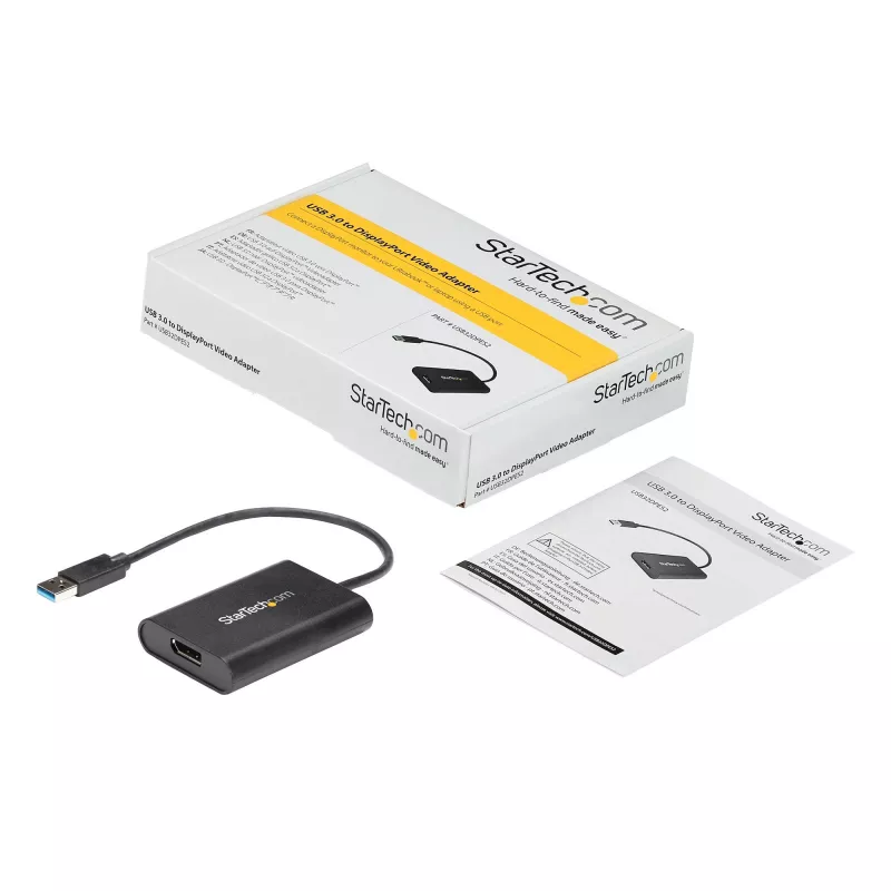 StarTech.com Προσαρμογέας USB 3.0 σε DisplayPort, Μετατροπέας οθόνης USB DP για Windows, 4K (χωρίς υποστήριξη για macOS/ChromeOS/Linux) - TAA