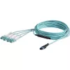 StarTech.com Καλώδιο οπτικής ίνας MTP(F)/PC σε 4x LC/PC Duplex Breakout OM3 Multimode 10m (30ft), OFNP Plenum, Δίκτυα 40G, χαμηλή απώλεια εισαγωγής - Καλώδιο jumper οπτικής ίνας