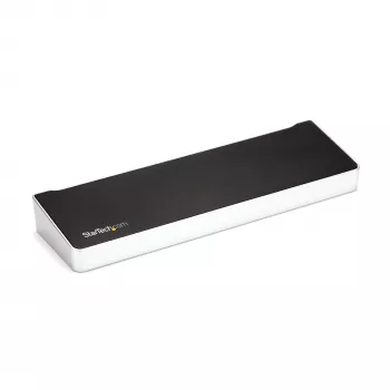StarTech.com Dock USB-C 4K, Σταθμός σύνδεσης τριπλής οθόνης UHD 4K, Mac & Windows, USB-C σε HDMI & DisplayPort, 100W Power Delivery, Hub 5x USB 5Gbit/s – TAA