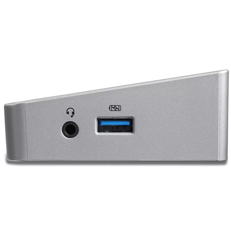 StarTech.com Dock USB-C 4K, Σταθμός σύνδεσης τριπλής οθόνης UHD 4K, Mac & Windows, USB-C σε HDMI & DisplayPort, 100W Power Delivery, Hub 5x USB 5Gbit/s – TAA