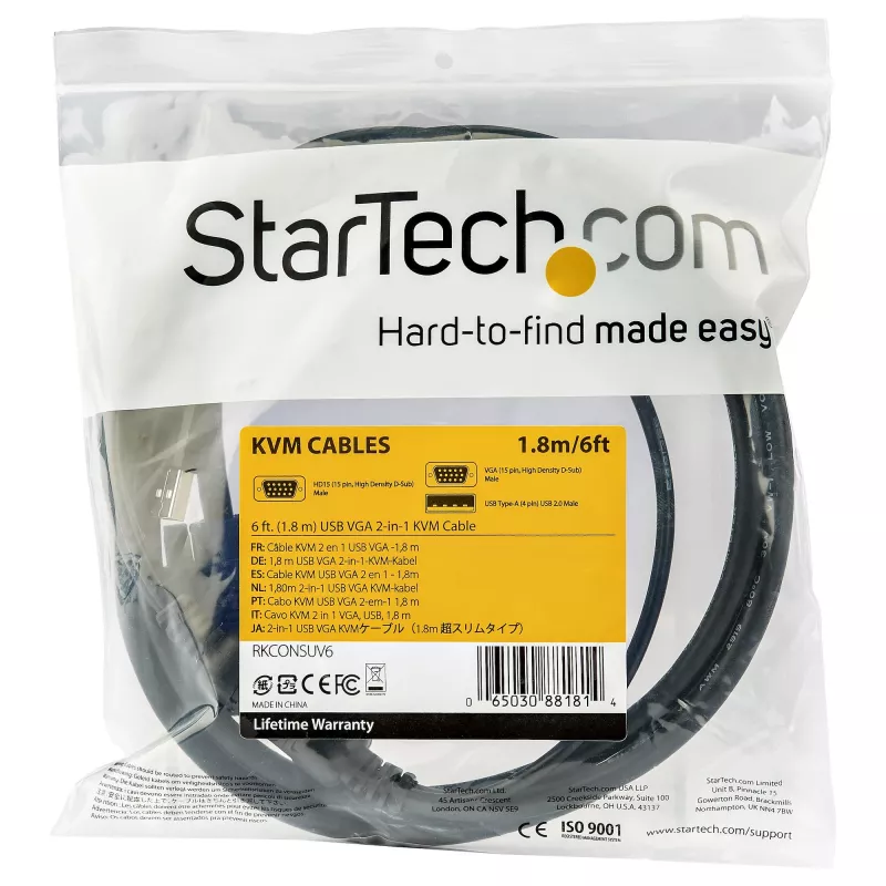 StarTech.com Καλώδιο USB-KVM 3 m για κονσόλες Rackmount