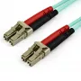 StarTech.com 15m (50ft) LC/UPC σε LC/UPC OM3 πολύτροπο καλώδιο οπτικής ίνας, πλήρους duplex, 50/125µm Zipcord καλώδιο ίνας, 100G, χαμηλή εξασθένηση, LSZH καλώδιο jumper οπτικής ίνας