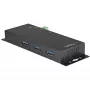 StarTech.com Hub USB C 4 θυρών 10Gbps – Βιομηχανικό μεταλλικό hub USB Type-C με 3xUSB-A και 1xUSB-C – Προστασία ESD και υπέρτασης – Host USB-C ή USB-A – Αυτοτροφοδοτούμενο hub USB 3.2/3.1 Gen 2 με δυνατότητα τοποθέτησης