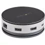 StarTech.com Πολυθυρικός προσαρμογέας USB-C - Mini dock USB 3.1 Gen 2 10 Gbit/s Type-C με 4K 60Hz HDMI/DisplayPort ή 1080p VGA - Διέλευση PD 75 W, hub USB 3 θυρών, GbE - Φορητός σταθμός υποδοχής