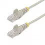 StarTech.com Καλώδιο CAT6 1 m – Λεπτό – Βύσματα RJ45 χωρίς προεξοχές – Γκρι