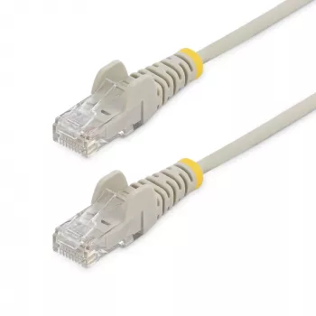 StarTech.com Καλώδιο CAT6 2 m – Λεπτό – Βύσματα RJ45 χωρίς προεξοχές – Γκρι