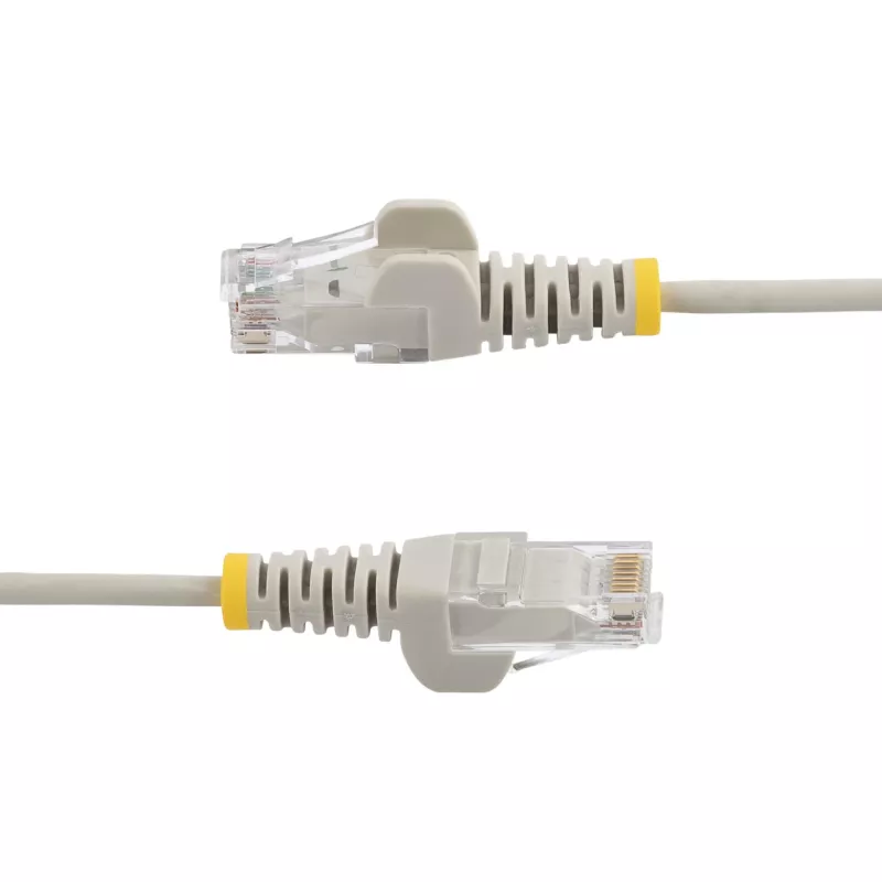 StarTech.com Καλώδιο CAT6 2,5 m – Λεπτό – Βύσματα RJ45 χωρίς προεξοχές – Γκρι