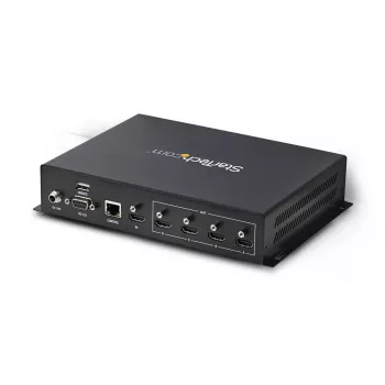 StarTech.com Μονάδα ελέγχου βιντεοτοίχου HDMI 2x2 – Είσοδος βίντεο HDMI 2.0 4K 60Hz σε 4x έξοδο 1080p – Επεξεργαστής βιντεοτοίχου για πολλαπλές οθόνες – Διαχωριστής βιντεοτοίχου – Έλεγχος RS232/Ethernet