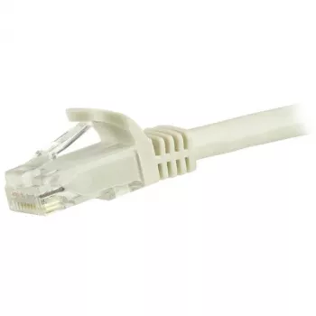 StarTech.com Καλώδιο Ethernet CAT6 7,5m - Λευκό Καλώδιο Gigabit Ethernet CAT 6 - 250MHz 100W PoE RJ45 UTP Καλώδιο δικτύου/patch με προστασία γλωττίδας και ανακούφιση τάσης, ελεγμένο μεμονωμένα