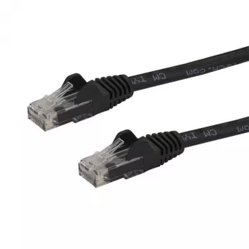 StarTech.com Καλώδιο Ethernet CAT6 7,5 m – Μαύρο Καλώδιο Gigabit Ethernet CAT 6 – 250 MHz 100 W PoE RJ45 UTP Καλώδιο δικτύου/patch χωρίς γλωττίδα με ανακούφιση τάσης, ελεγμένο μεμονωμένα
