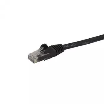 StarTech.com Καλώδιο Ethernet CAT6 7,5 m – Μαύρο Καλώδιο Gigabit Ethernet CAT 6 – 250 MHz 100 W PoE RJ45 UTP Καλώδιο δικτύου/patch χωρίς γλωττίδα με ανακούφιση τάσης, ελεγμένο μεμονωμένα