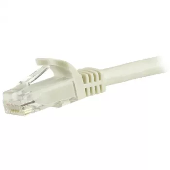 StarTech.com Καλώδιο Ethernet CAT6 1,5 m – Λευκό Καλώδιο Gigabit Ethernet CAT 6 – 250 MHz 100 W PoE RJ45 UTP Καλώδιο δικτύου/patch χωρίς γλωττίδα με ανακούφιση τάσης, ελεγμένο μεμονωμένα