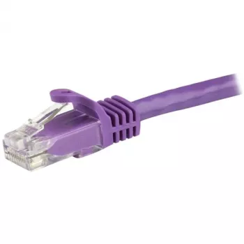 StarTech.com Καλώδιο Ethernet CAT6 1,5 m – Μωβ, Καλώδιο Gigabit Ethernet CAT 6 – 250 MHz, 100 W PoE, RJ45 UTP, Καλώδιο δικτύου/patch, χωρίς γλωττίδα με ανακούφιση τάσης, ελεγμένο μεμονωμένα