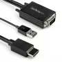 StarTech.com Καλώδιο μετατροπέα VGA σε HDMI 2m με υποστήριξη USB ήχου και τροφοδοσία – Καλώδιο προσαρμογέα αναλογικού σε ψηφιακό βίντεο για σύνδεση υπολογιστή VGA σε οθόνη HDMI – Καλώδιο οθόνης 1080p αρσενικό σε αρσενικό