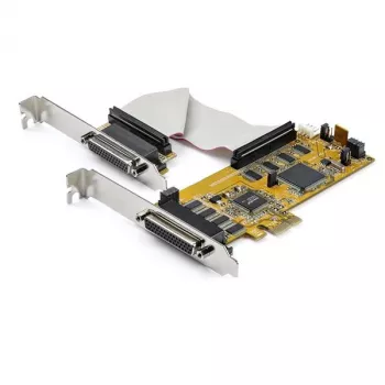 StarTech.com Κάρτα προσαρμογέα PCI Express RS232 Σειριακή 8 Θυρών, Κάρτα PCIe RS232 Σειριακή, 16C1050 UART, Low Profile Σειριακή DB9 Κάρτα ελέγχου/επέκτασης, Προστασία 15 kV ESD, Μόνο Windows – TAA
