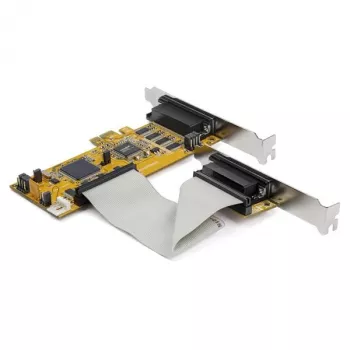 StarTech.com Κάρτα προσαρμογέα PCI Express RS232 Σειριακή 8 Θυρών, Κάρτα PCIe RS232 Σειριακή, 16C1050 UART, Low Profile Σειριακή DB9 Κάρτα ελέγχου/επέκτασης, Προστασία 15 kV ESD, Μόνο Windows – TAA