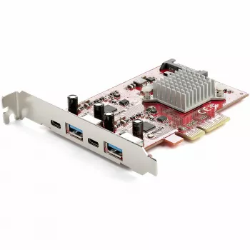 StarTech.com Κάρτα USB PCIe 4 Θυρών – Κάρτα επέκτασης USB PCI-Express 10 Gbit/s με 2 ελεγκτές – 2x υποδοχές USB-C και 2x USB-A (USB 3.2/3.1 Gen 2) – Κάρτα USB/USB-C PCIe – Full Profile