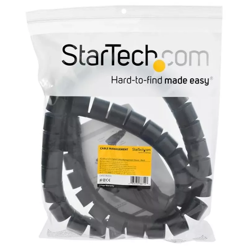 StarTech.com Μανσέτα διαχείρισης καλωδίων 1,5 m (4,9 ft.) – Σπιράλ – Διάμετρος 45 mm (1,8 in.)