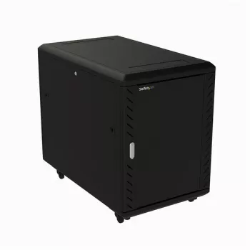 StarTech.com Ράφι διακομιστή 4-Post 15U, κλειδωμένο ράφι δεδομένων 19 ιντσών για εξοπλισμό υπολογιστών / AV / IT, ράφι γραφείου / οικιακού δικτύου με τροχούς & ρυθμιζόμενες ράγες τοποθέτησης