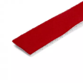 StarTech.com Ρολό ταινίας Velcro 7,6 m – κοπτόμενοι επαναχρησιμοποιήσιμοι δεσμοί καλωδίων – Βιομηχανική ταινία στερέωσης καλωδίων / ρυθμιζόμενο υφασμάτινο περιτύλιγμα κόκκινο / αυτοκόλλητες ζώνες διαχείρισης καλωδίων