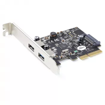 StarTech.com Κάρτα PCIe USB 2 θυρών με 10 Gbit/s ανά θύρα – USB 3.1/3.2 Gen 2 Type-A PCI Express 3.0 x2 κάρτα επέκτασης ελεγκτή host – Πρόσθετη κάρτα – Full/Low Profile – Windows & Linux