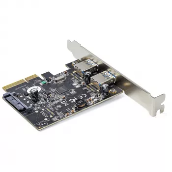 StarTech.com Κάρτα PCIe USB 2 θυρών με 10 Gbit/s ανά θύρα – USB 3.1/3.2 Gen 2 Type-A PCI Express 3.0 x2 κάρτα επέκτασης ελεγκτή host – Πρόσθετη κάρτα – Full/Low Profile – Windows & Linux