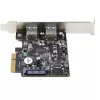 StarTech.com Κάρτα PCIe USB 2 θυρών με 10 Gbit/s ανά θύρα – USB 3.1/3.2 Gen 2 Type-A PCI Express 3.0 x2 κάρτα επέκτασης ελεγκτή host – Πρόσθετη κάρτα – Full/Low Profile – Windows & Linux