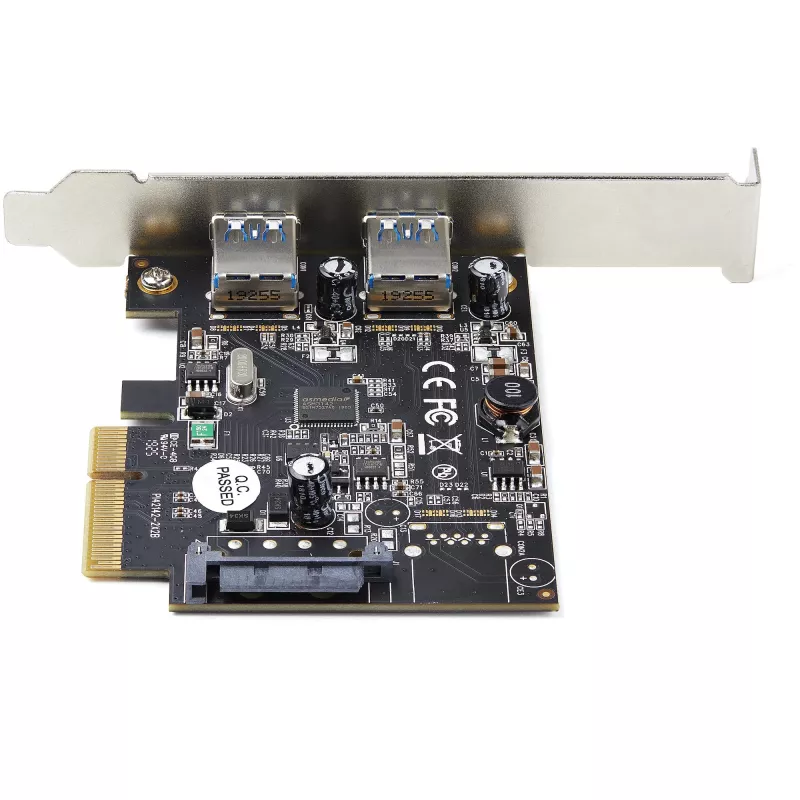 StarTech.com Κάρτα PCIe USB 2 θυρών με 10 Gbit/s ανά θύρα – USB 3.1/3.2 Gen 2 Type-A PCI Express 3.0 x2 κάρτα επέκτασης ελεγκτή host – Πρόσθετη κάρτα – Full/Low Profile – Windows & Linux