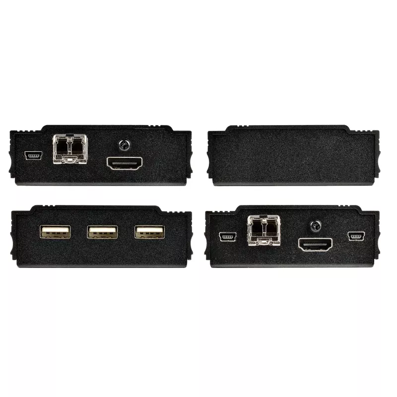StarTech.com Επεκτατής KVM HDMI 4K μέσω οπτικής ίνας - Διακόπτης/Επεκτατής KVM HDMI βίντεο & USB απομακρυσμένης κονσόλας - έως 984ft/300m (MultiMode) - 2x μονάδες 10G MMF SFP+ - Κιτ επέκτασης KVM (TX/RX)