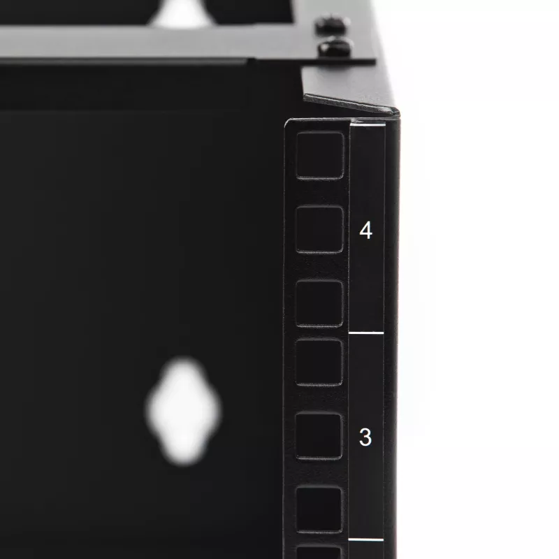 StarTech.com Επιτοίχιο Rack Δικτύου 4U – βάθους 14 inch (flaches Profil) – Βάση Patch Panel 19 inch για επίπεδους server και εξοπλισμό IT, network switches – Αντοχή 20 kg, Μαύρο